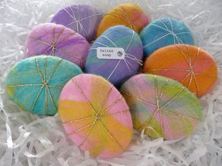 How to make felted soaps