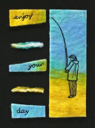 Father's day card - fisherman