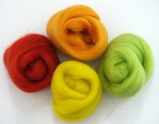 Merino wool in autumn colours