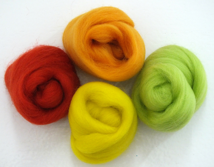 Merino wool in autumn colours