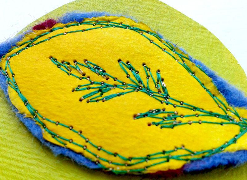 Acrylic_paint_stitched_leaf