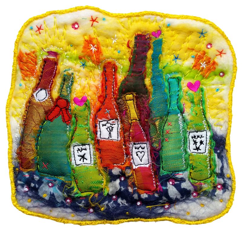 Wine_Bottles_Felted_And_Stitched