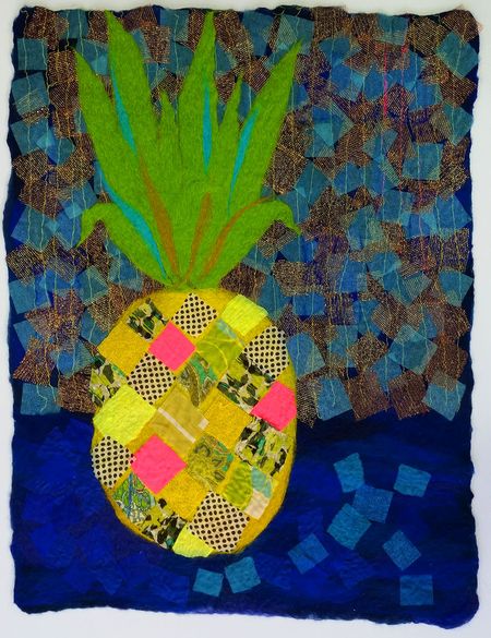 Pineapple_Wet_Felted