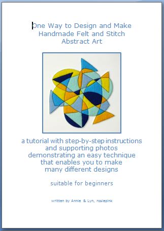 One Way to Design and Make Handmade Felt and Stitch Abstract Art