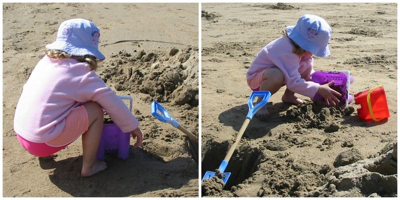 Making sandcastles