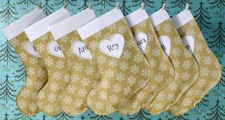 Christmas paper stockings