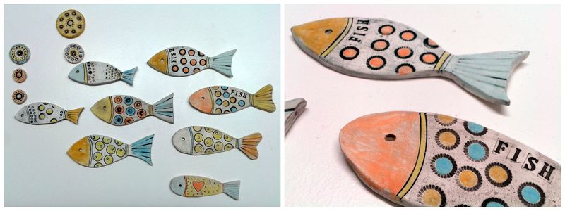 Annie's ceramic fish - small image