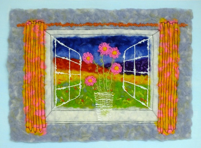 Fauvist style 'view from a window' - small image