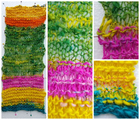 Knitted Overspun Yarn