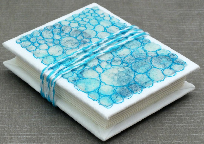 Felt and stitch covered journal Felt and stitch covered journal