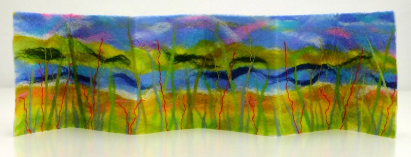 Free standing felted art