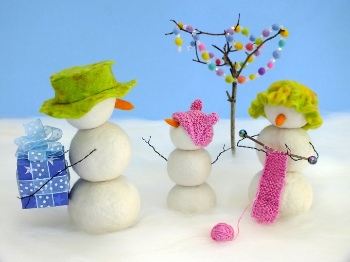 Snowmen Diorama by rosiepink 2018