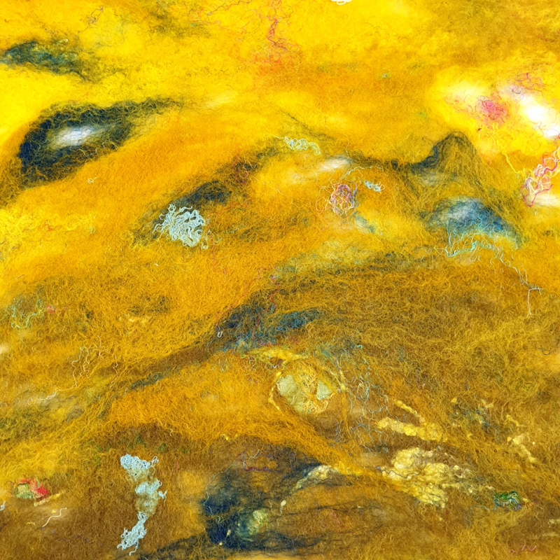 Yellow_Batt_Felted_Detail