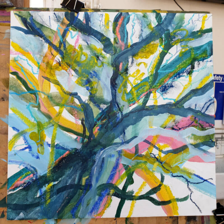 Tree Painting In Progress