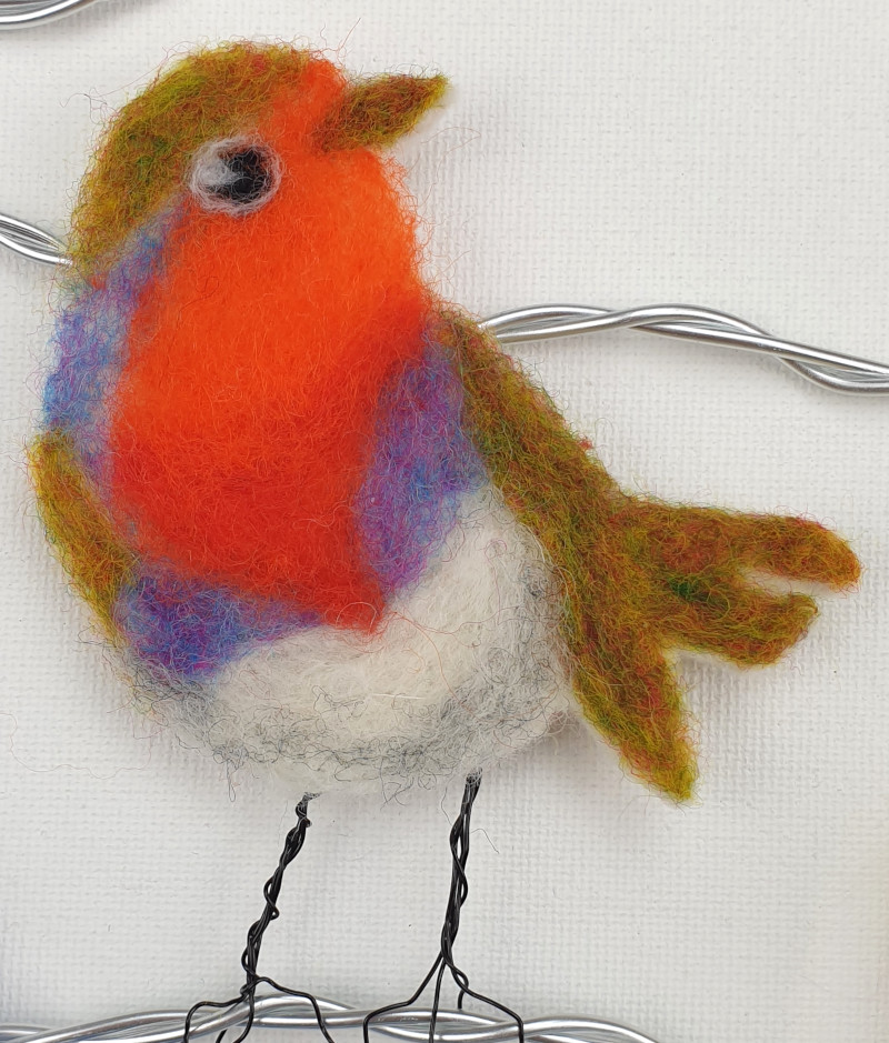 Needle Felted Robin