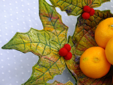 Holly Leaf Bowl Detail Side