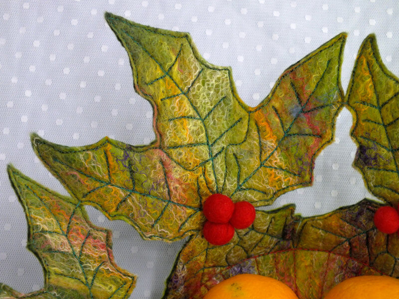 Holly Leaf Bowl Detail Top