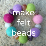 how to make felt beads